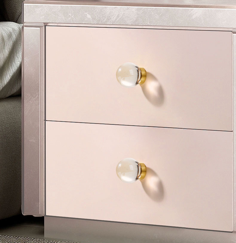 Manufacturer Brass Crystal Dove Egg Handles Light Luxury Drawer Cabinet Door Handles Furniture Wardrobe Door Handles