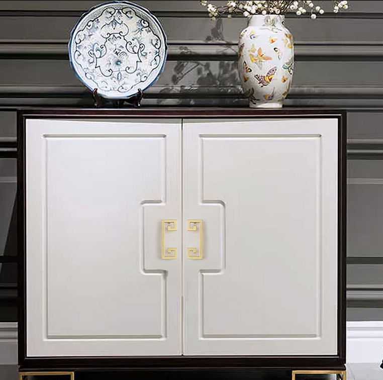 Paidu Manufacturer Chinese-style Shoe Cabinet Handles Antique Copper Drawer Cabinet Door Handles Antique Zinc Alloy Handles