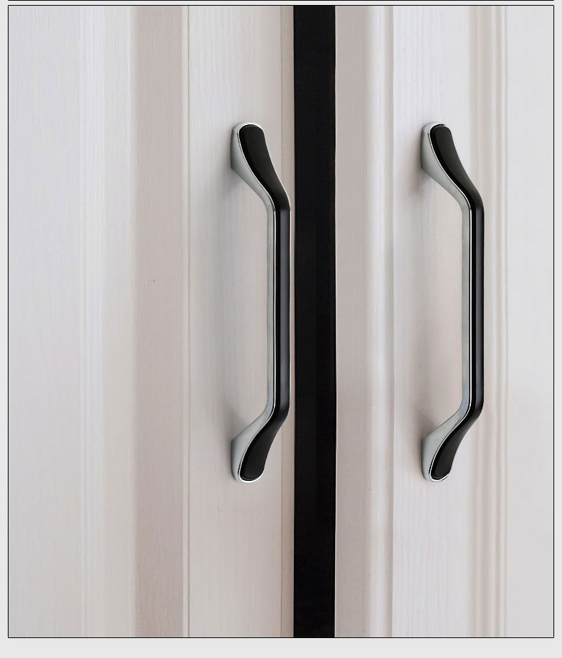 Paidu Manufacturer Direct Modern Minimalist Combination Black Handles European-style Gold Shoe Cabinet Wardrobe Door Handles Furniture Hardware