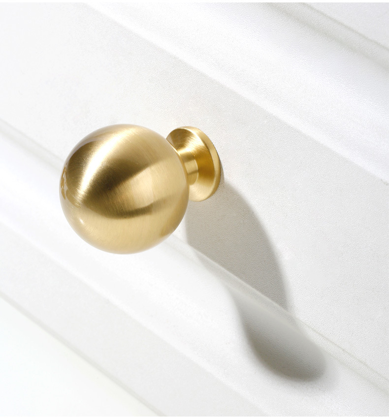 Paidu Manufacturer Minimalist Wardrobe Cabinet Door Brass Handles Drawer Wardrobe Door Handles Nordic Light Luxury Golden Brass Handles