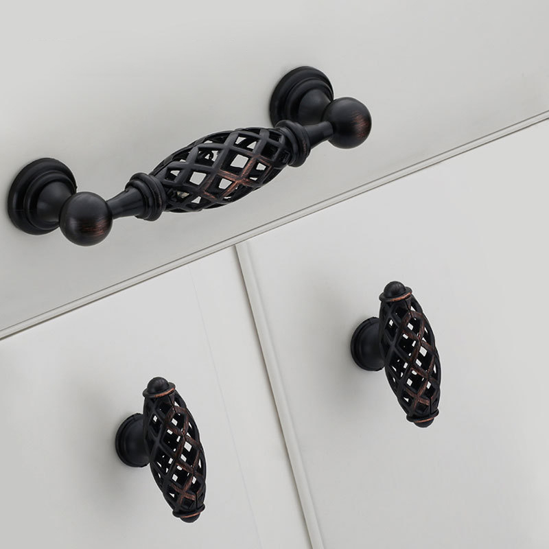 Paidu Manufacturer Birdcage Handles European-style Vintage Cabinet Door Drawer Handles Antique Hardware Wardrobes Cabinets