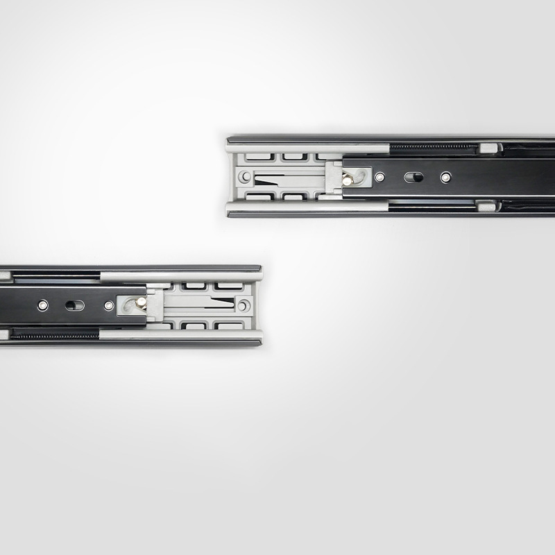 Paidu Manufacturer Thinning Silent Drawer Slide Rail Stainless Steel Buffer Damping Guide Rail Cabinet Wardrobe Pull Three Rail Steel Bead Track