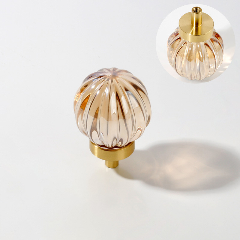 Manufacturer Brass Crystal Dove Egg Handles Light Luxury Drawer Cabinet Door Handles Furniture Wardrobe Door Handles