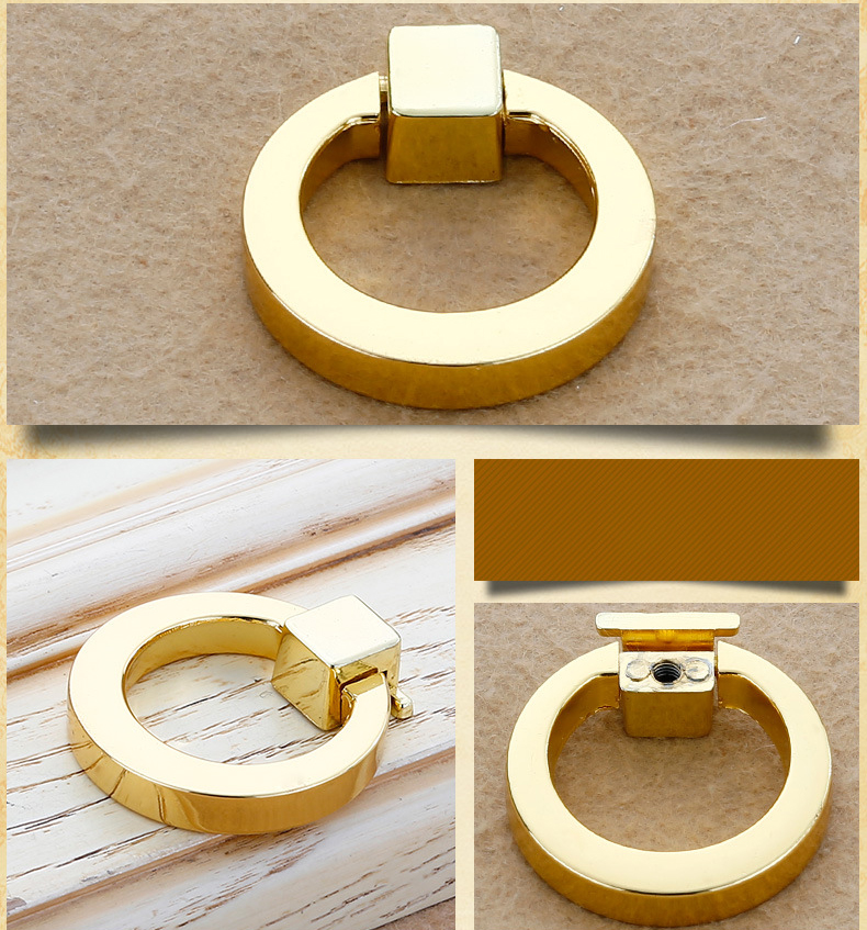 Paidu Manufacturer American-style Ring Pull Handles Modern Minimalist Wardrobe Drawer Round Ring Pull Handles