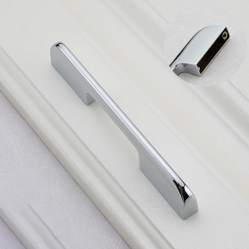 Paidu Manufacturer Modern Minimalist Handle Extended Black Cabinet Wardrobe Liquor Cabinet Door Handle Household Hardware Accessory