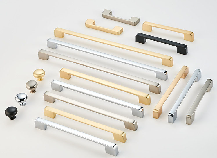 Modern cabinet door handle wardrobe door handle European light luxury simple cabinet shoes cabinet zinc alloy drawer handle