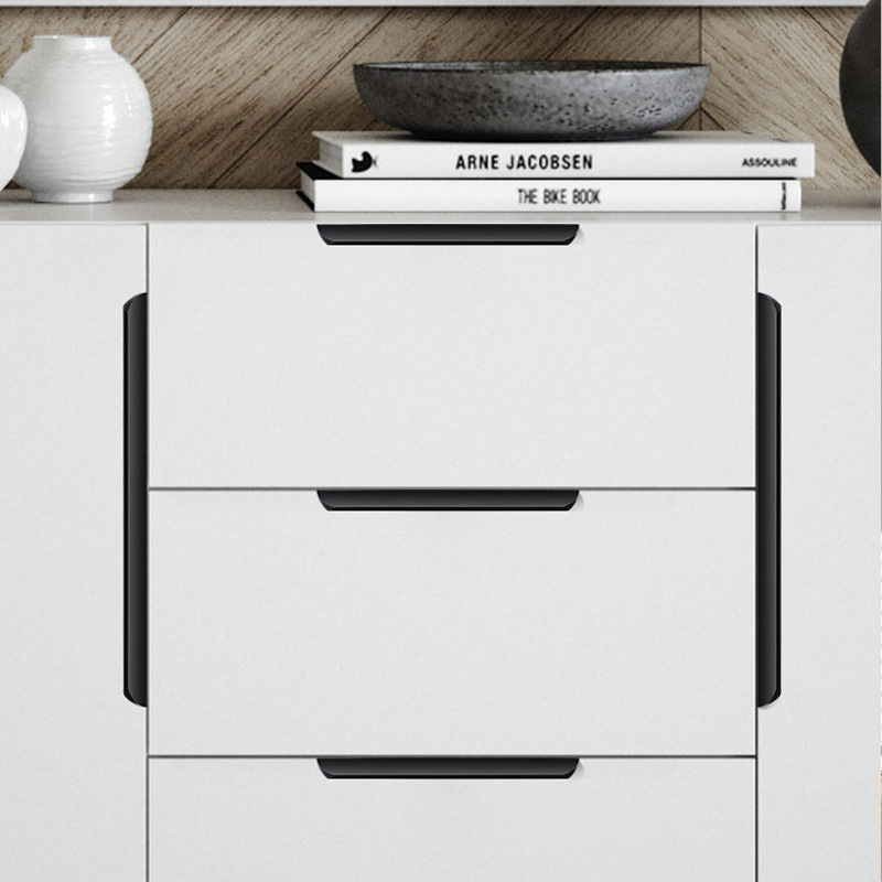 Custom Size and Color Invisible Cabinet Door Handles and Drawer Pulls for Export Without Drilling